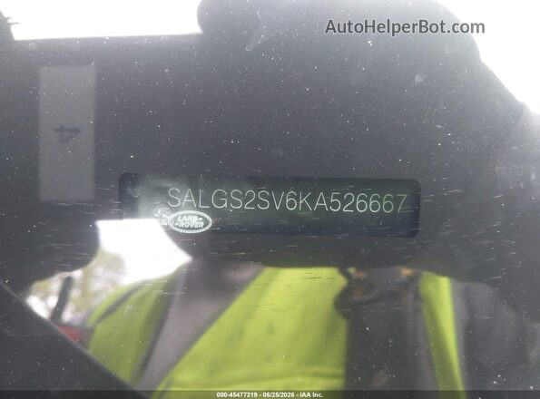 SALGS2SV6KA526667 2019 LAND ROVER RANGE ROVER Dark Blue Vista del compartimento del motor