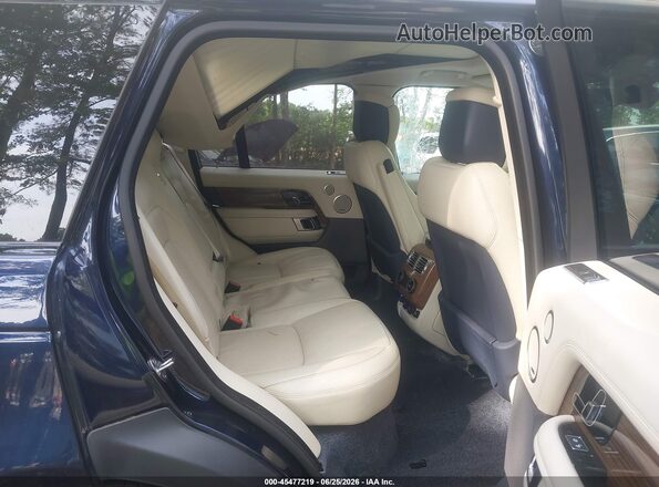 SALGS2SV6KA526667 2019 LAND ROVER RANGE ROVER Dark Blue Vista de la etiqueta del VIN