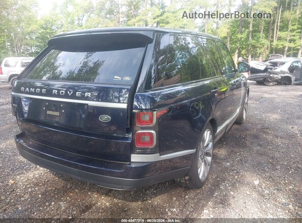 SALGS2SV6KA526667 2019 LAND ROVER RANGE ROVER Dark Blue Trasero derecho