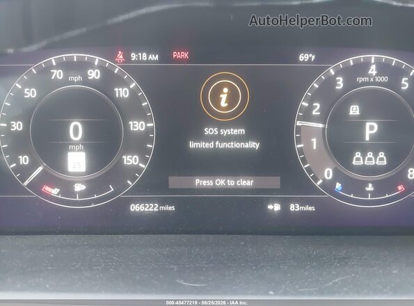 SALGS2SV6KA526667 2019 LAND ROVER RANGE ROVER Dark Blue 