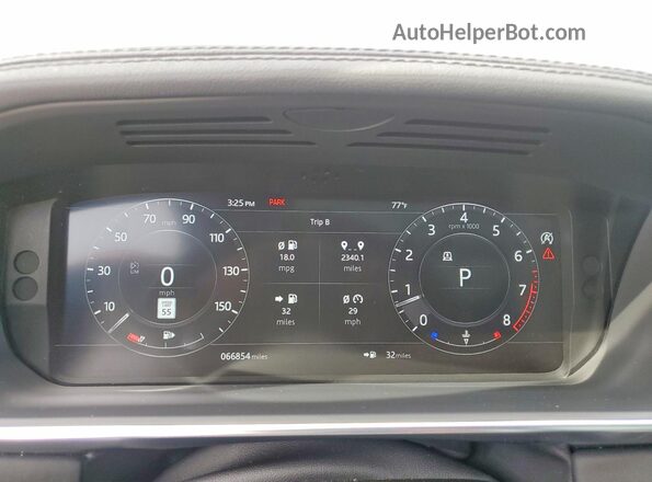 SALGS2SV6KA533604 2019 LAND ROVER RANGE Charcoal ხელსაწყოთა პანელის ხედი