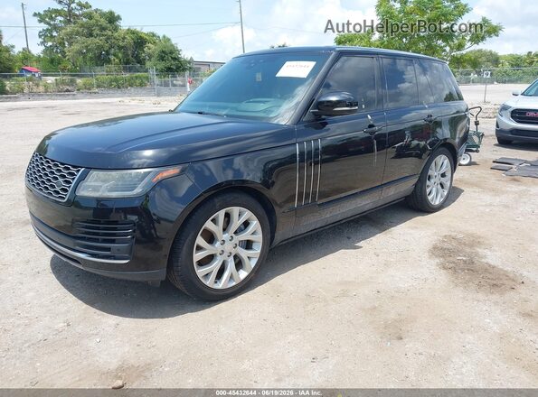 SALGS2SV7KA543770 2019 LAND ROVER RANGE ROVER Черный Передняя левая четверть