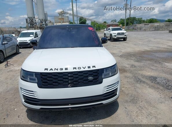 SALGS2SV8JA388256 2018 LAND ROVER RANGE ROVER White Սարքավորումների վահանակի տեսք