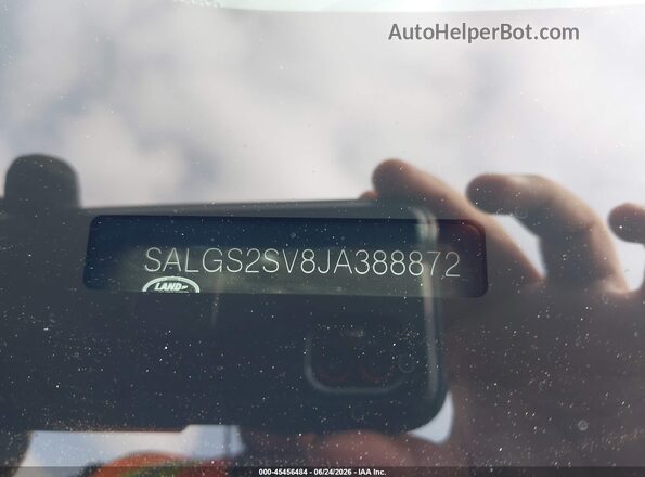 SALGS2SV8JA388872 2018 LAND ROVER RANGE ROVER Blue Вид підкапотного простору