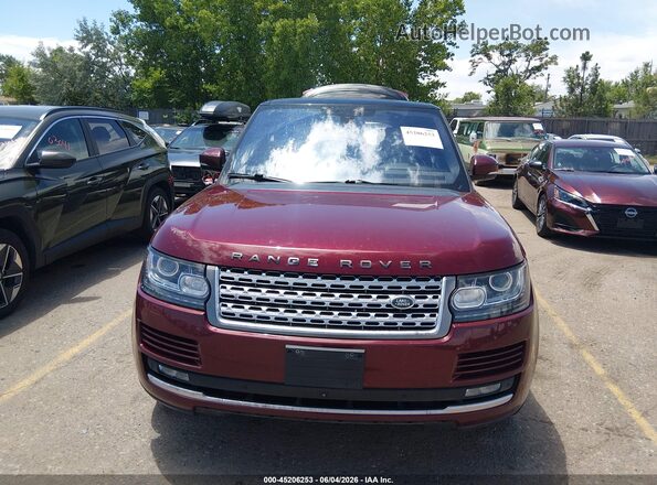 SALGS2VF0GA282039 2016 LAND ROVER RANGE ROVER Red ხელსაწყოთა პანელის ხედი