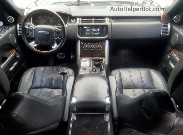 SALGS3EF3GA260512 2016 LAND ROVER RANGE Charcoal Առջևի վահանակի տեսք