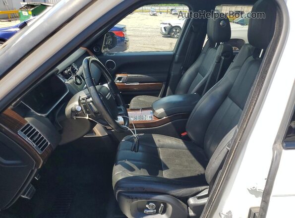 SALGS3EFXGA284161 2016 LAND ROVER RANGE White Front interior view