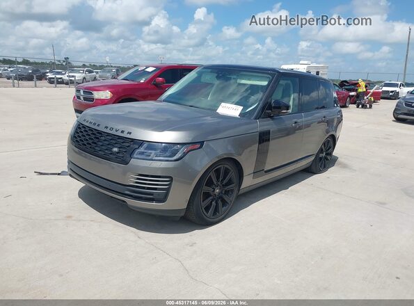 SALGS4RY3LA410498 2020 LAND ROVER RANGE ROVER Gray წინა მარცხენა ხედი სამი მეოთხედიდან