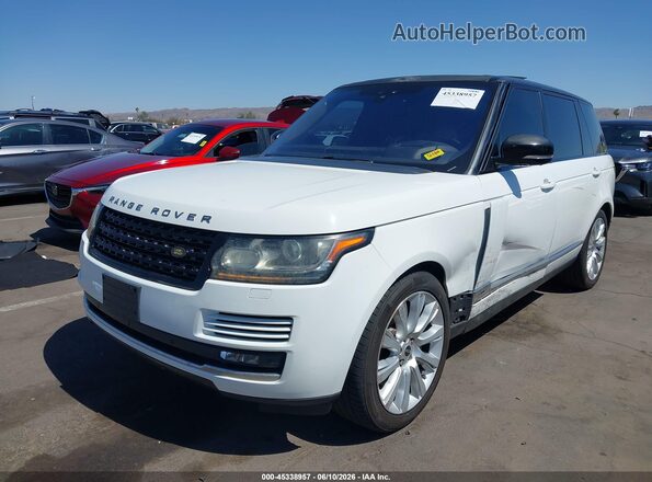 SALGS5FE1HA352172 2017 LAND ROVER RANGE ROVER White წინა მარცხენა ხედი სამი მეოთხედიდან