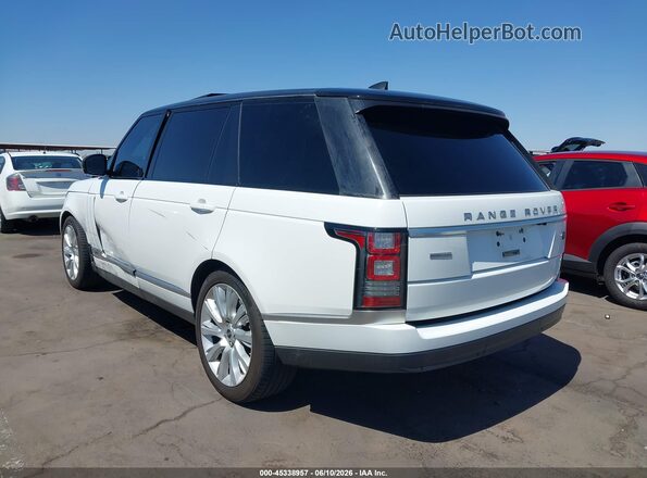 SALGS5FE1HA352172 2017 LAND ROVER RANGE ROVER White უკანა მარცხენა