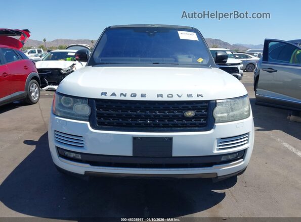 SALGS5FE1HA352172 2017 LAND ROVER RANGE ROVER White ხელსაწყოთა პანელის ხედი