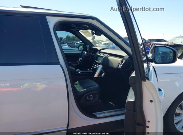 SALGS5FE1HA352172 2017 LAND ROVER RANGE ROVER White წინა სალონის ხედი