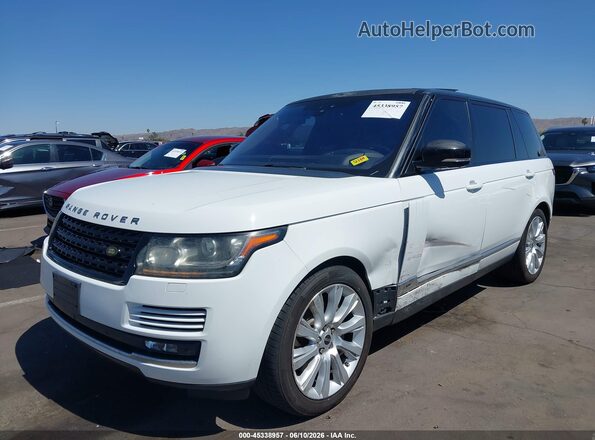 SALGS5FE1HA352172 2017 LAND ROVER RANGE ROVER White წინა ხედი