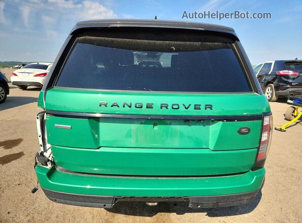 SALGS5FE4HA328531 2017 LAND ROVER RANGE Green უკანა ხედი