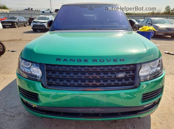 SALGS5FE4HA328531 2017 LAND ROVER RANGE Green წინა ხედი