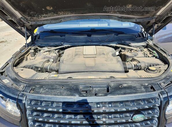 SALGS5FE8HA367302 2017 LAND ROVER RANGE Gray ძრავის განყოფილების ხედი