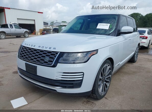 SALGS5RE2KA535227 2019 LAND ROVER RANGE ROVER White წინა მარცხენა ხედი სამი მეოთხედიდან