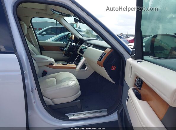 SALGS5RE2KA535227 2019 LAND ROVER RANGE ROVER White წინა სალონის ხედი