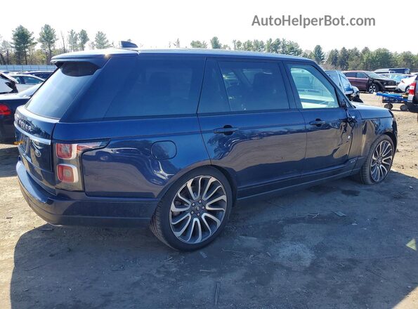 SALGS5RE5JA394216 2018 LAND ROVER RANGE Синий Задняя правая четверть