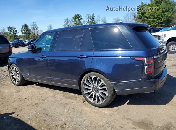 SALGS5RE5JA394216 2018 LAND ROVER RANGE Синий Задняя левая четверть