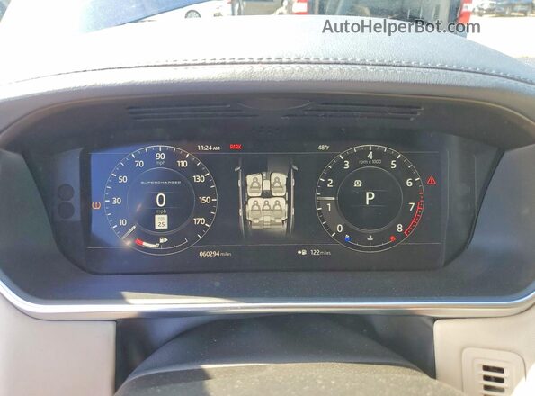 SALGS5RE5JA394216 2018 LAND ROVER RANGE Синий Вид щитка приборов