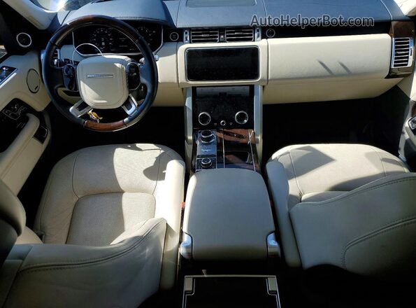 SALGS5RE5JA394216 2018 LAND ROVER RANGE Синий Вид панели приборов