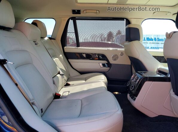SALGS5RE5JA394216 2018 LAND ROVER RANGE Синий Вид задней части салона
