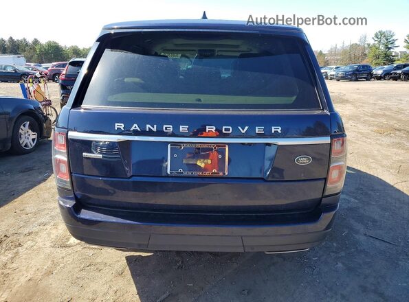 SALGS5RE5JA394216 2018 LAND ROVER RANGE Синий Вид сзади