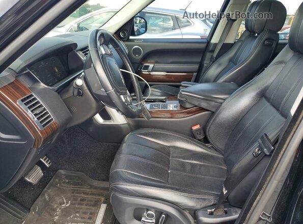 SALGV2EFXGA258063 2016 LAND ROVER RANGE Black Front interior view