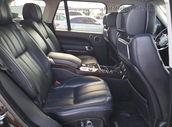 SALGV2EFXGA258063 2016 LAND ROVER RANGE Black Rear interior view