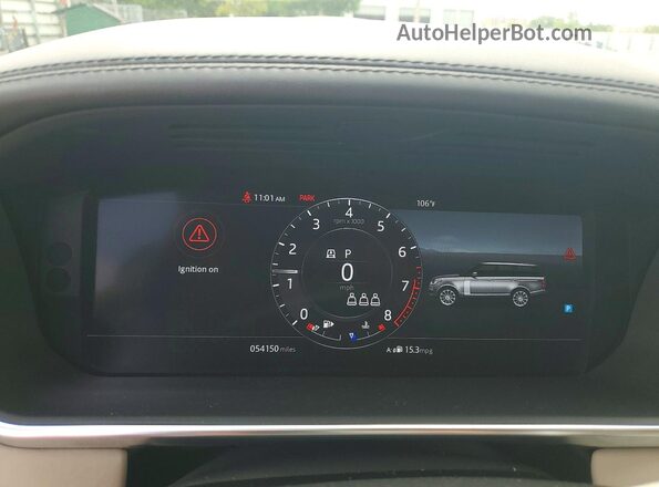 SALGV2RE1KA550016 2019 LAND ROVER RANGE Blue ხელსაწყოთა პანელის ხედი