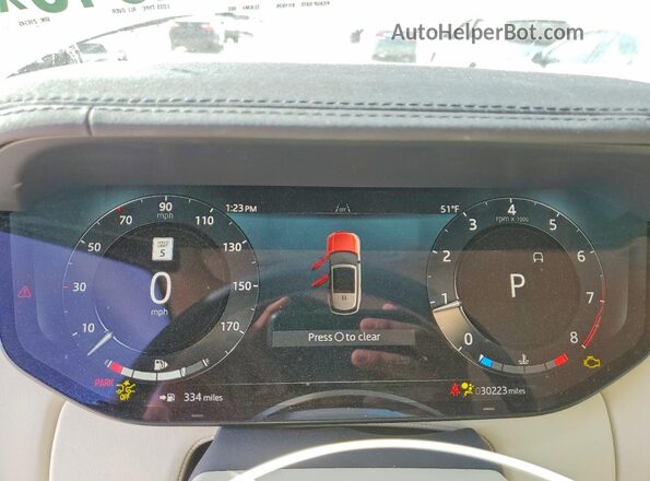 SALKP9E92RA216545 2024 LAND ROVER RANGE Черный Вид щитка приборов