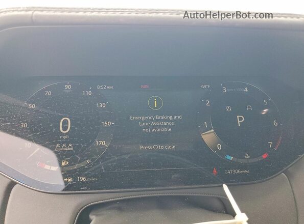 SALKP9FU0PA020135 2023 LAND ROVER RANGE White Instrument cluster view