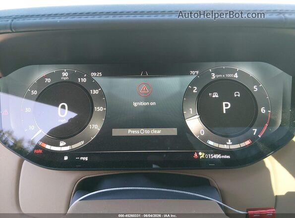 SALKP9FU5SA308659 2025 LAND ROVER RANGE ROVER Белый Вид задних сидений