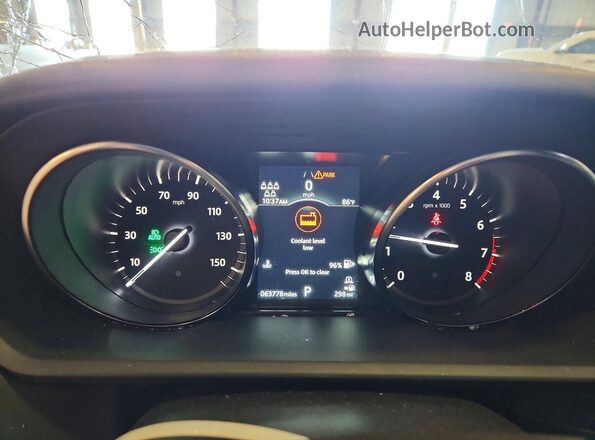 SALRG2RV2L2442602 2020 LAND ROVER DISCOVERY Black Instrument cluster view