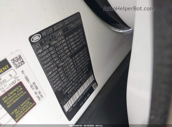 SALRG2RV8JA050145 2018 LAND ROVER DISCOVERY White Շարժիչի բաժամունքի տեսք
