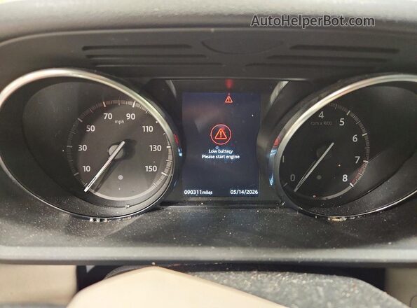 SALRG2RV8KA095314 2019 LAND ROVER DISCOVERY Black Instrument cluster view