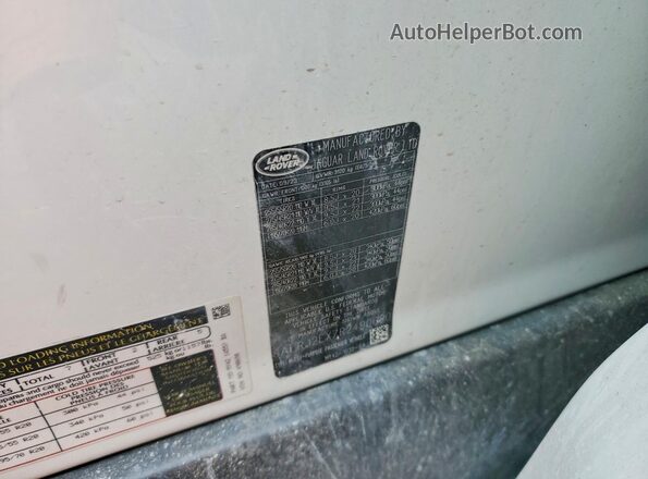 SALRJ2EX7R2490680 2024 LAND ROVER DISCOVERY White Widok naklejki z numerem VIN