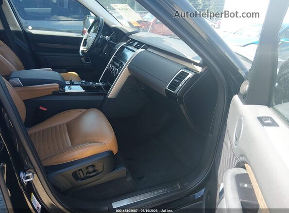 SALRR2RV6JA058383 2018 LAND ROVER DISCOVERY Black Widok wnętrza z przodu
