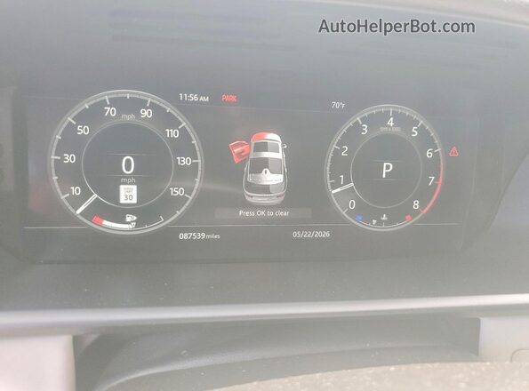 SALRR2RVXJA052358 2018 LAND ROVER DISCOVERY Blue Սարքավորումների վահանակի տեսք