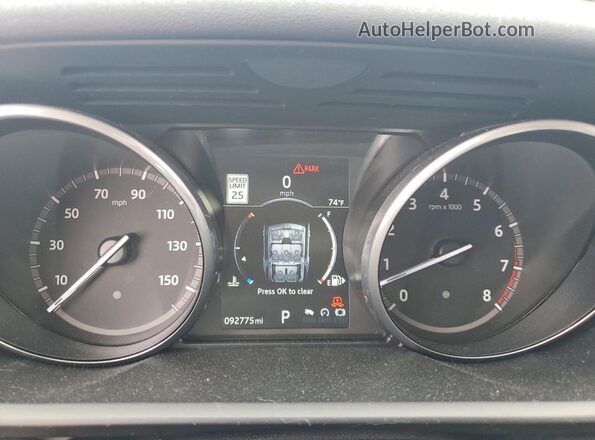 SALRRBBVXHA015587 2017 LAND ROVER DISCOVERY Black Սարքավորումների վահանակի տեսք