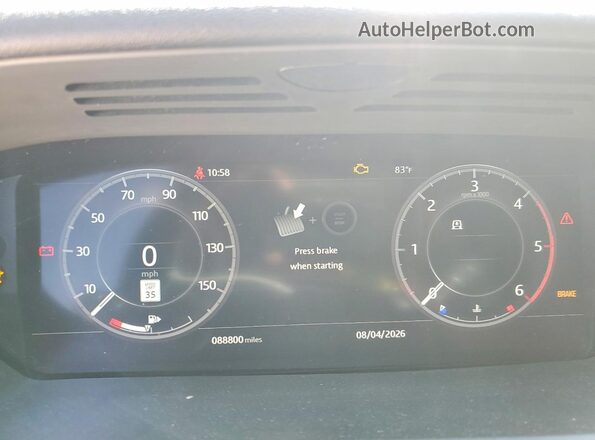 SALRT2RK3JA071373 2018 LAND ROVER DISCOVERY Black Սարքավորումների վահանակի տեսք
