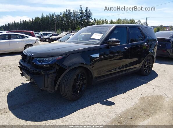 SALRT2RV4JA050669 2018 LAND ROVER DISCOVERY Black წინა მარცხენა ხედი სამი მეოთხედიდან