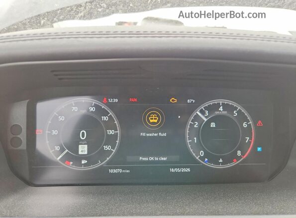 SALRT2RV5K2400483 2019 LAND ROVER DISCOVERY Black Սարքավորումների վահանակի տեսք