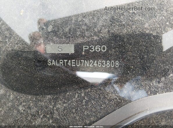 SALRT4EU7N2463808 2022 LAND ROVER DISCOVERY Gray ძრავის განყოფილების ხედი