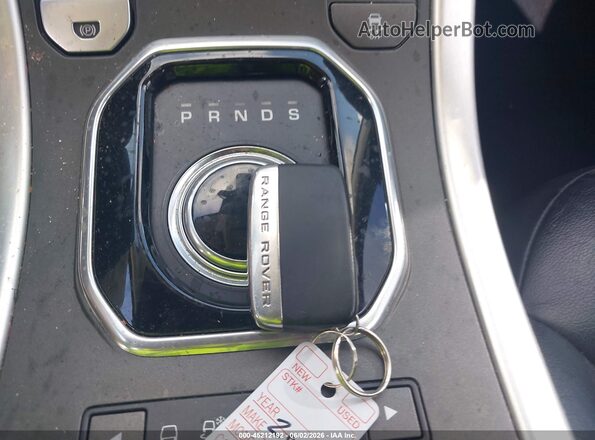 SALVP2BG2HH203792 2017 LAND ROVER RANGE ROVER EVOQUE Black Առջևի վահանակի տեսք