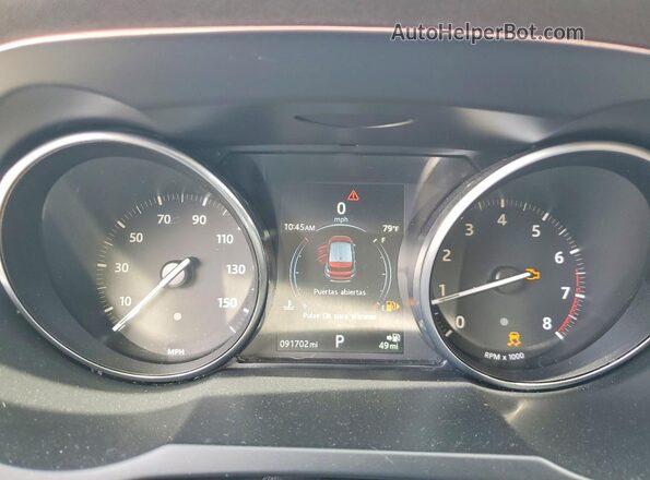 SALVP2BG5GH153906 2016 LAND ROVER RANGE Gray Вид щитка приладів
