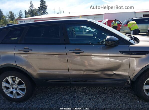 SALVP2BG8HH218362 2017 LAND ROVER RANGE ROVER EVOQUE Brown Rear interior view
