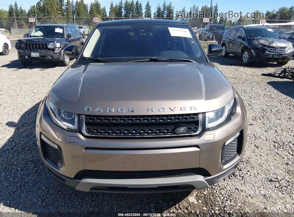 SALVP2BG8HH218362 2017 LAND ROVER RANGE ROVER EVOQUE Brown Instrument cluster view
