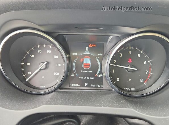 SALVP2BG9GH093371 2016 LAND ROVER RANGE Black ხელსაწყოთა პანელის ხედი
